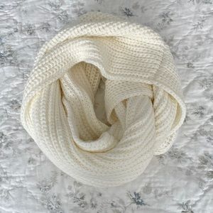 J Crew Factory Woven Ivory Infinity Scarf